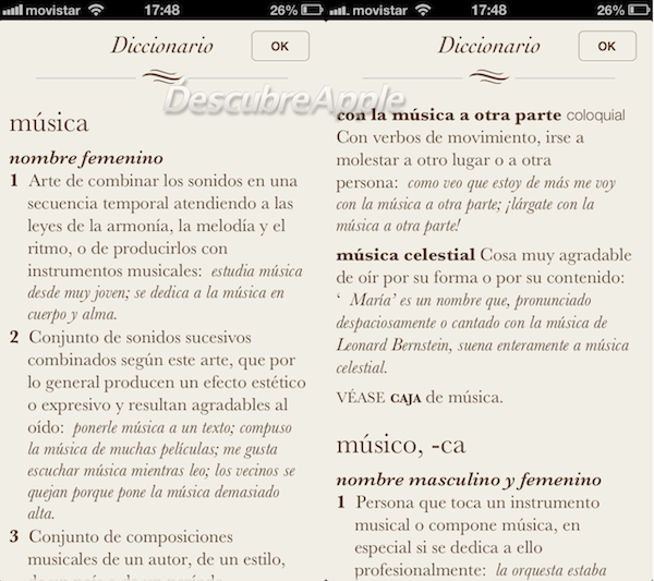 Diccionario en iOS