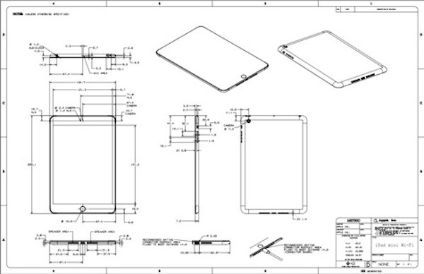 Los planos de las dimensiones de los últimos iPad, al detalle