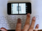 Se crea un teclado virtual para iPhone en una hoja de papel