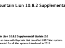 Apple lanza una segunda actualización ‘suplementaria’ para OS X Mountain Lion 10.8.2
