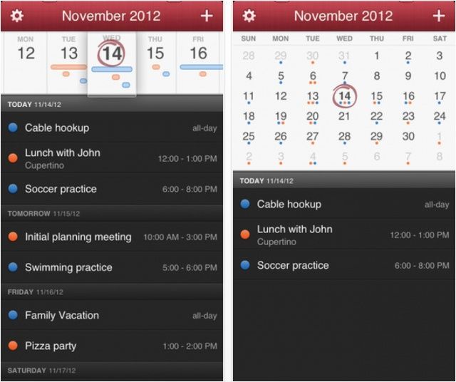 Fantastical for iOS, reinventando el calendario del iPhone