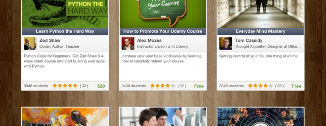 Udemy publica su App para iPad, aprende a través del iPad