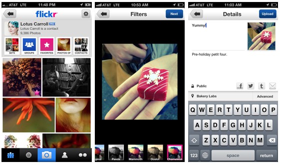 Nueva aplicación de Flickr para iPhone