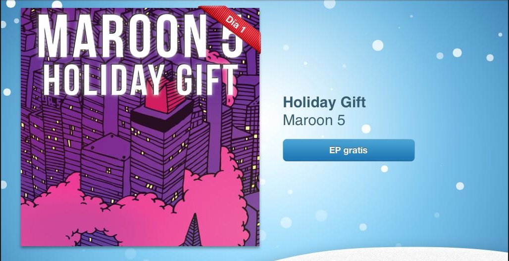 Un single de Maroon 5 es el primer regalo de Apple para estas navidades