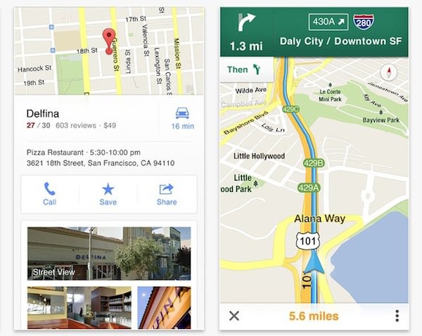 Google Maps para iPhone disponible en la App Store