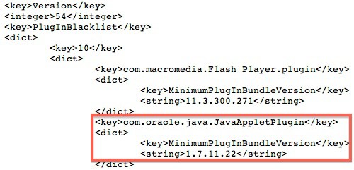 Apple vuelve a bloquear el plug-in de Java 7