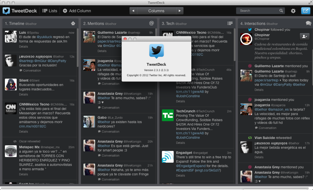 Tweetdeck para Mac se actualiza y llega con más de 90 correcciones y actualizaciones