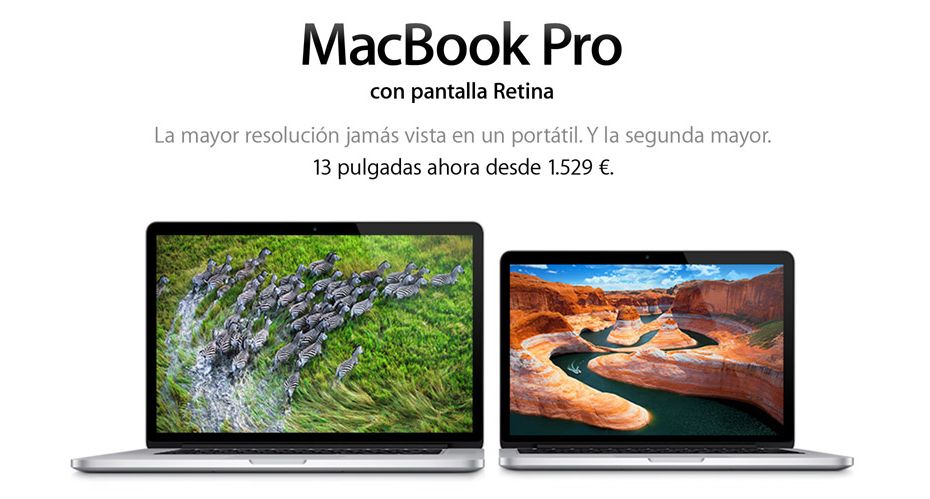 La llegada del Chromebook Pixel obliga a Apple a cambiar la publicidad del MacBook Pro Retina