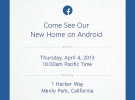 Facebook podría presentar su propio smartphone el próximo 4 de Abril