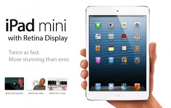 El iPad mini retina podría llegar en la segunda mitad de este mismo año