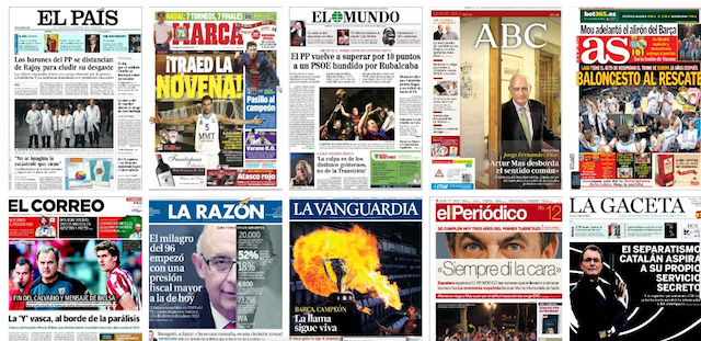 Todas las portadas de la prensa en un vistazo gracias a CoverTimes