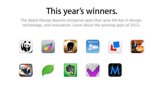 Estos son los ganadores de los Apple Design Awards 2013