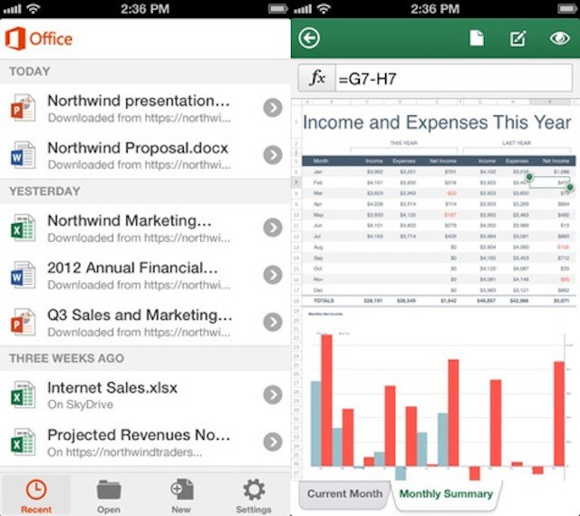 Por fin, la aplicación de Microsoft Office llega al iPhone