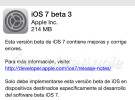 iOS 7 beta 3 ya está disponible, estas son las novedades