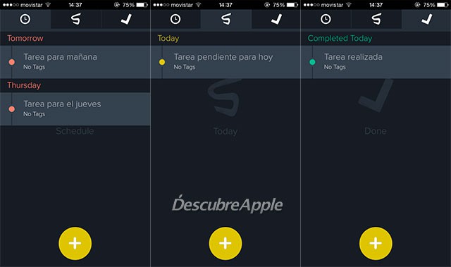 Controla tus tareas con Swipes