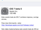 iOS 7 Beta 5 disponible para desarrolladores