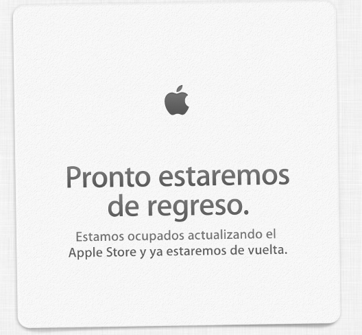 Apple Store Online cerrada. Todo listo para los nuevos productos