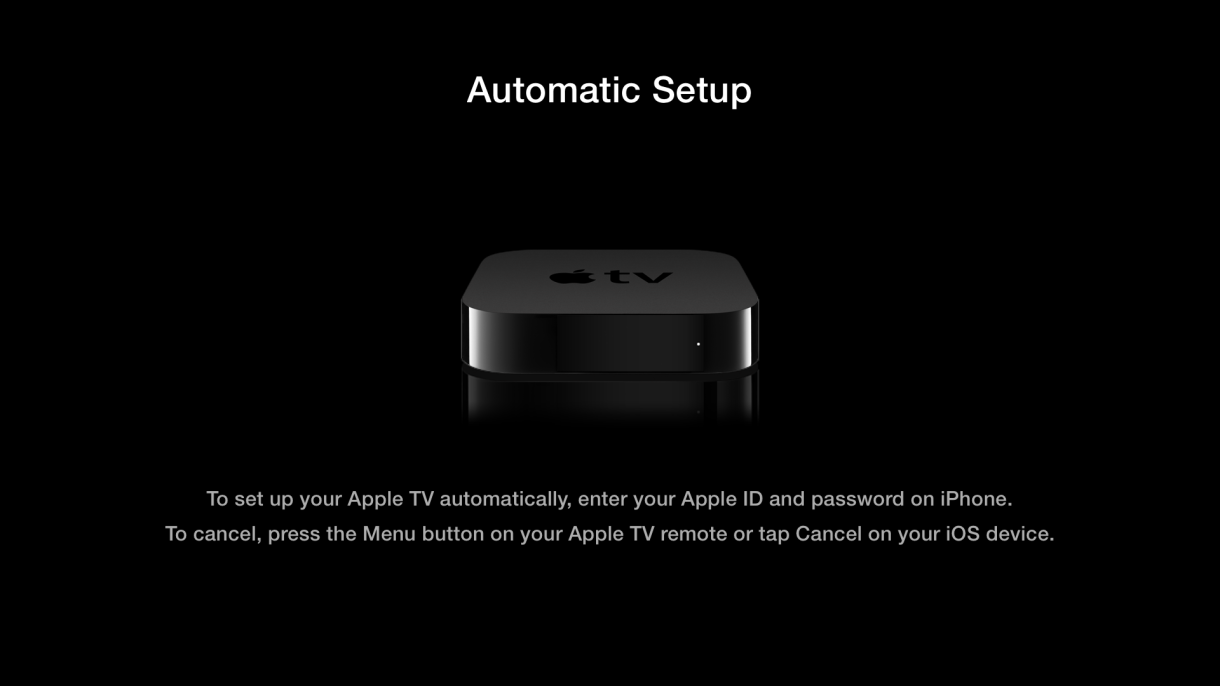 Touch Setup, la nueva manera de configurar el Apple TV 6.0 desde un dispositivo iOS