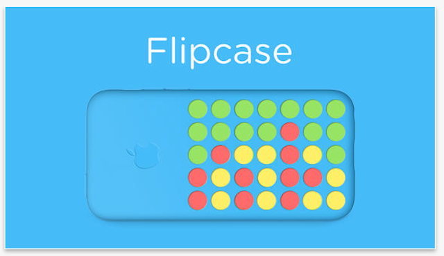 Flipcase: una App aprovecha la funda del iPhone 5C para jugar al cuatro en raya