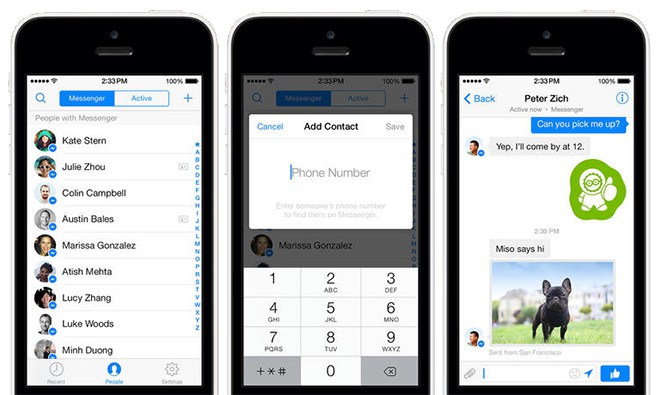 Facebook actualiza su app Messenger para iOS