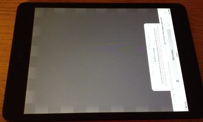 Algunos iPad mini con pantalla Retina poseen problemas de retención de imágenes