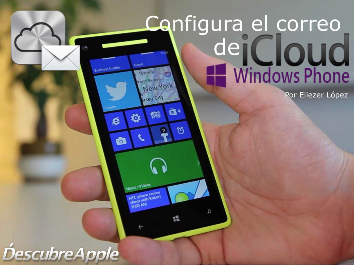 Cómo configurar el correo de iCloud en Windows Phone