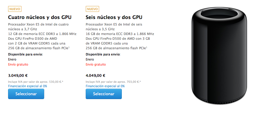 El nuevo Mac Pro ya ha llegado a la Apple Store