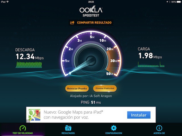 Speedtest.net se actualiza con algunas mejoras y soporte para el iPad