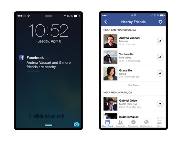 Facebook lanza un nuevo servicio de localización al estilo «Buscar a mis amigos» de Apple