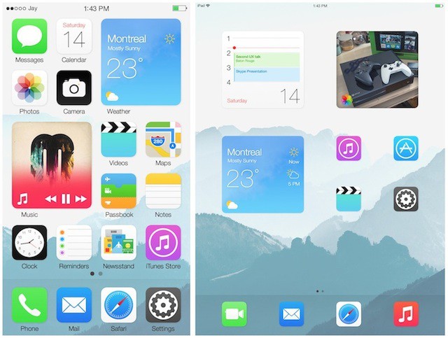 Un nuevo concepto imagina como podríamos usar widgets en iOS 8