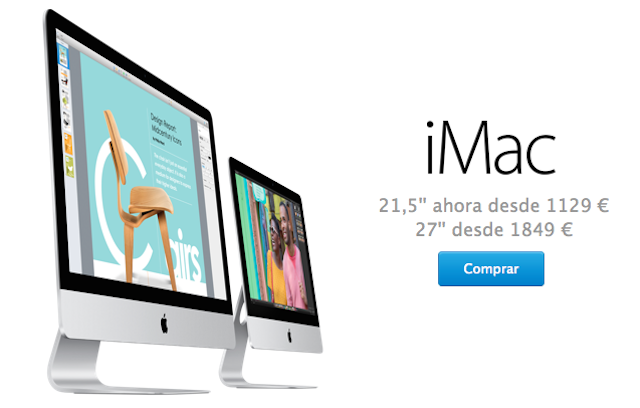 Apple lanza un iMac de 21,5 pulgadas más barato