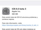 Ya disponible la tercera beta de iOS 8 para desarrolladores