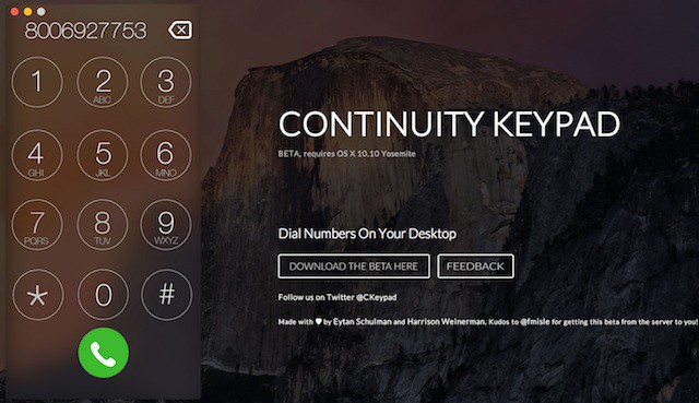 Continuity Keypad hace más sencillo llamar a cualquier número de teléfono desde tu Mac