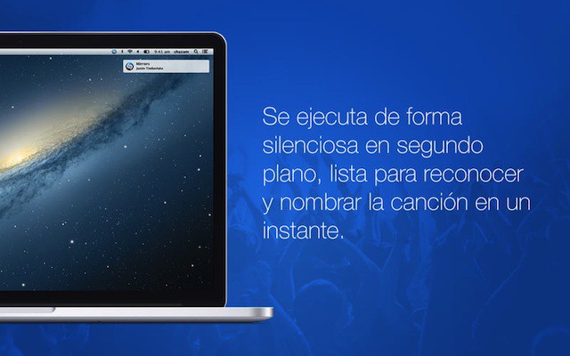 Shazam estará ahora también en la barra de menú de tu Mac