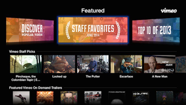 Vimeo rediseña su aplicación para el Apple TV con interesantes mejoras