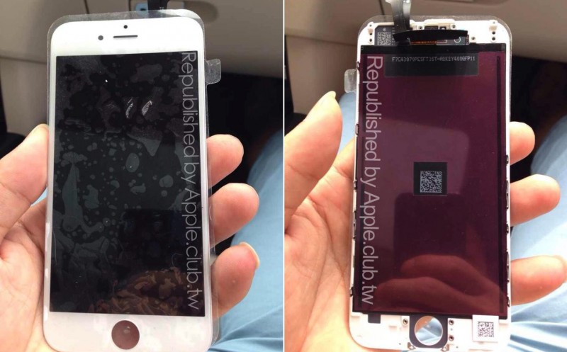 Unas fotos muestran al detalle el panel frontal del iPhone 6