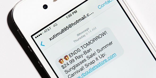 Uno de cada tres mensajes spam en dispositivos móviles proviene de iMessage
