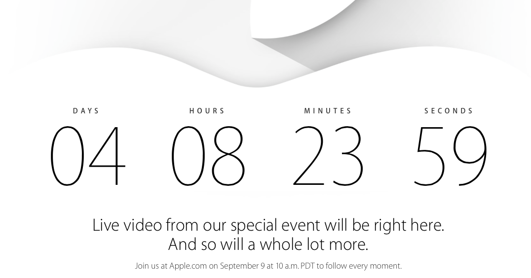 Apple retransmitirá en directo el Evento del 9 de Septiembre