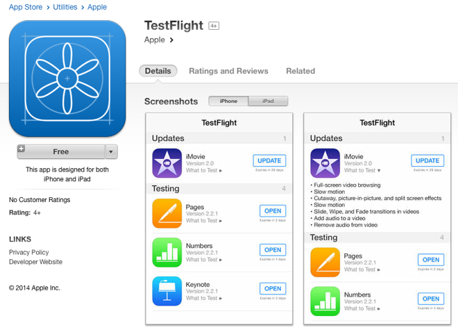 TestFlight ya está disponible en la App Store