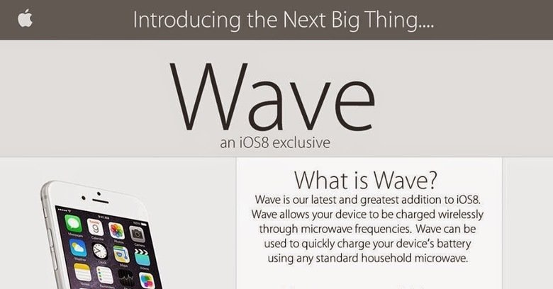 Wave, la supuesta funcionalidad de iOS 8 para cargar el iPhone en el microondas