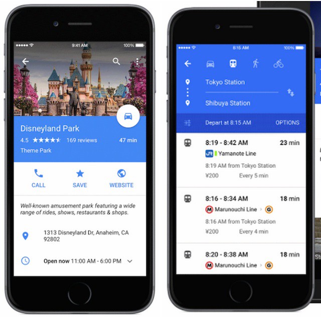 Google actualiza sus aplicaciones Maps y Drive para iOS con interesantes mejoras