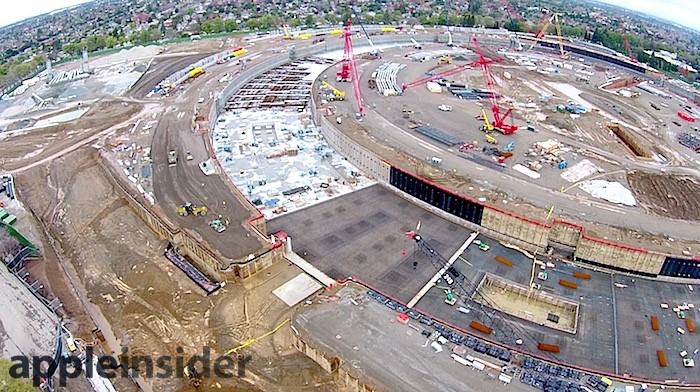 El nuevo Campus de Apple ya empieza a tomar forma