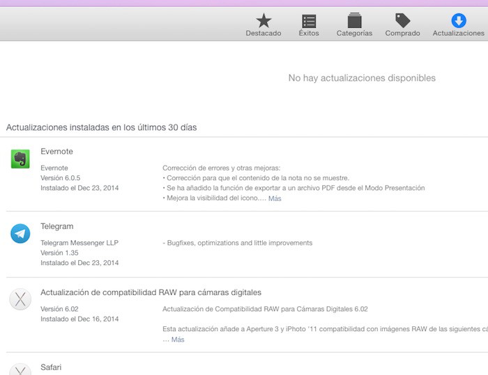 Las actualizaciones automáticas en OS X, un arma de doble filo