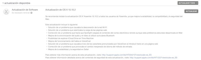 Apple lanza OS X Yosemite 10.10.2