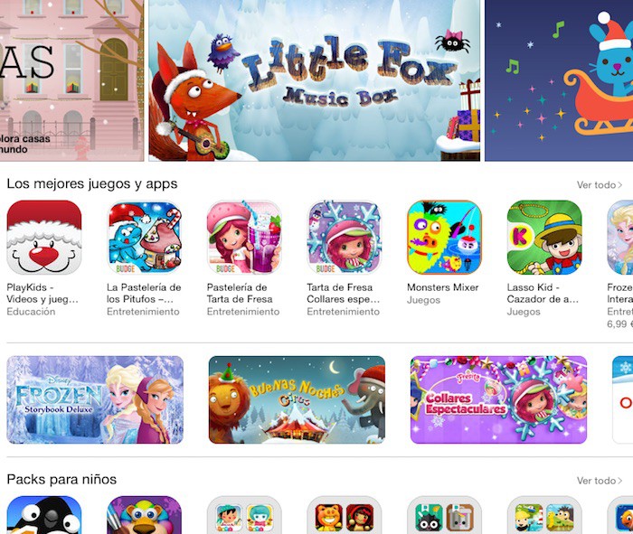 La App Store ahora agrupa las apps para niños por edades