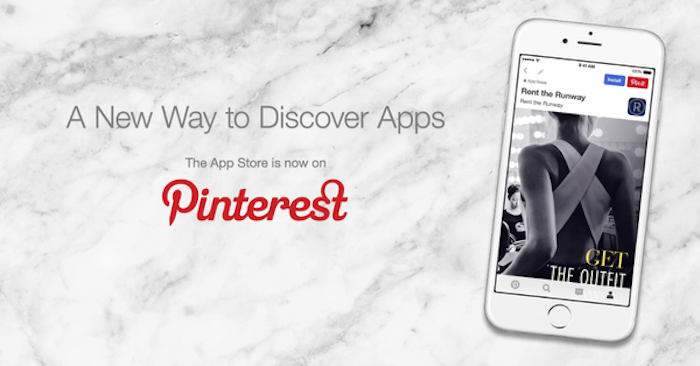 Pinterest permite a los usuarios de iOS instalar apps directamente desde su propia aplicación