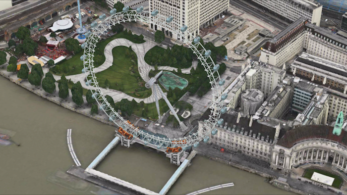 Londres inaugura las animaciones 3D en los mapas de Apple