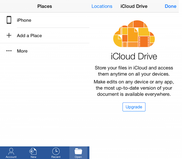 Office para iOS se actualiza con soporte en iCloud Drive