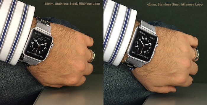 Conoce las diferentes tallas del Apple Watch antes de que salga a la venta