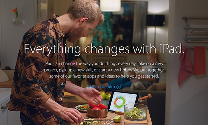 Apple apuesta todo a la campaña «Todo cambia con el iPad»